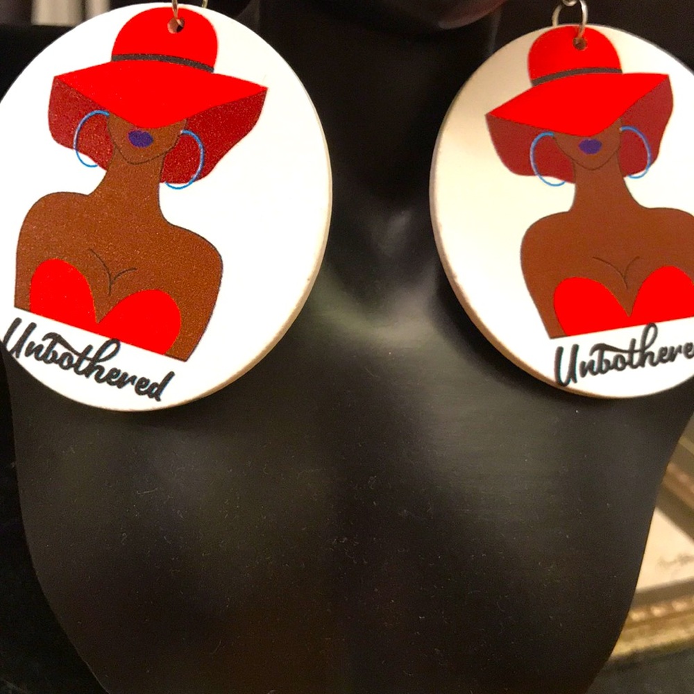 Hand crafted wooden earrings